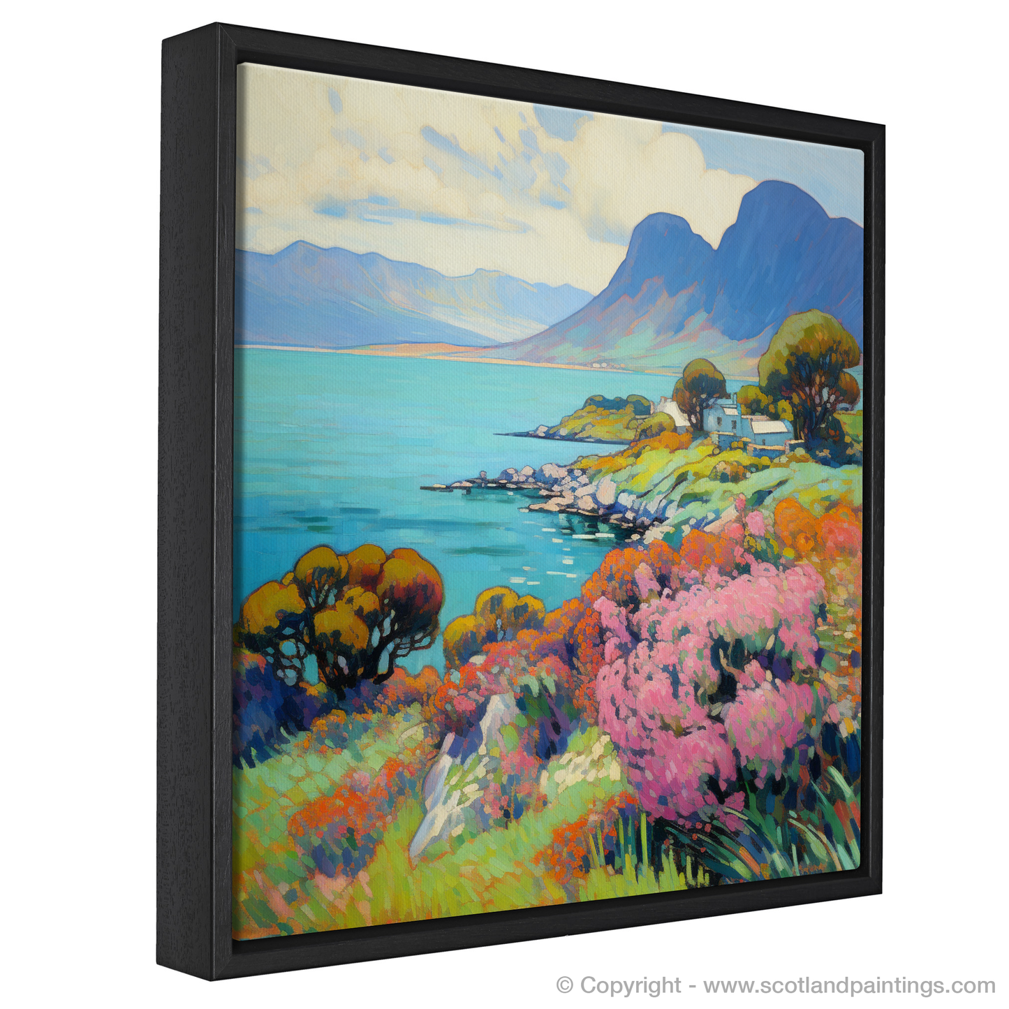 Painting and Art Print of Isle of Raasay, Inner Hebrides in summer entitled "Summer Serenade on the Isle of Raasay".