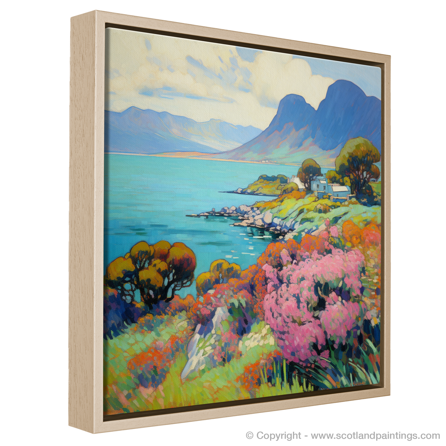 Painting and Art Print of Isle of Raasay, Inner Hebrides in summer entitled "Summer Serenade on the Isle of Raasay".