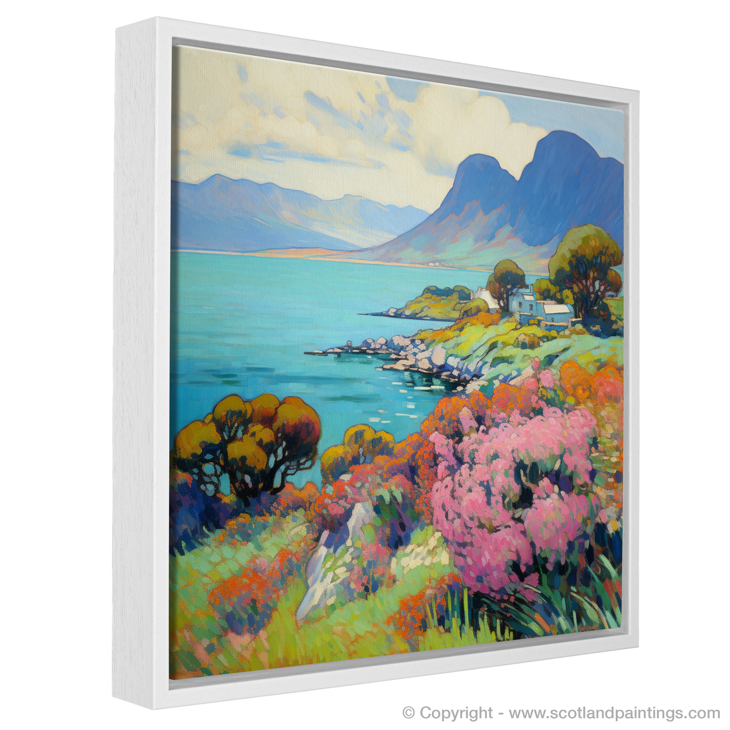 Painting and Art Print of Isle of Raasay, Inner Hebrides in summer entitled "Summer Serenade on the Isle of Raasay".