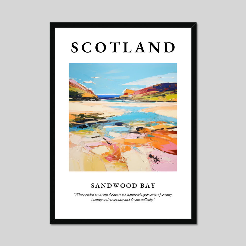 Poster of Sandwood Bay, Scotland.