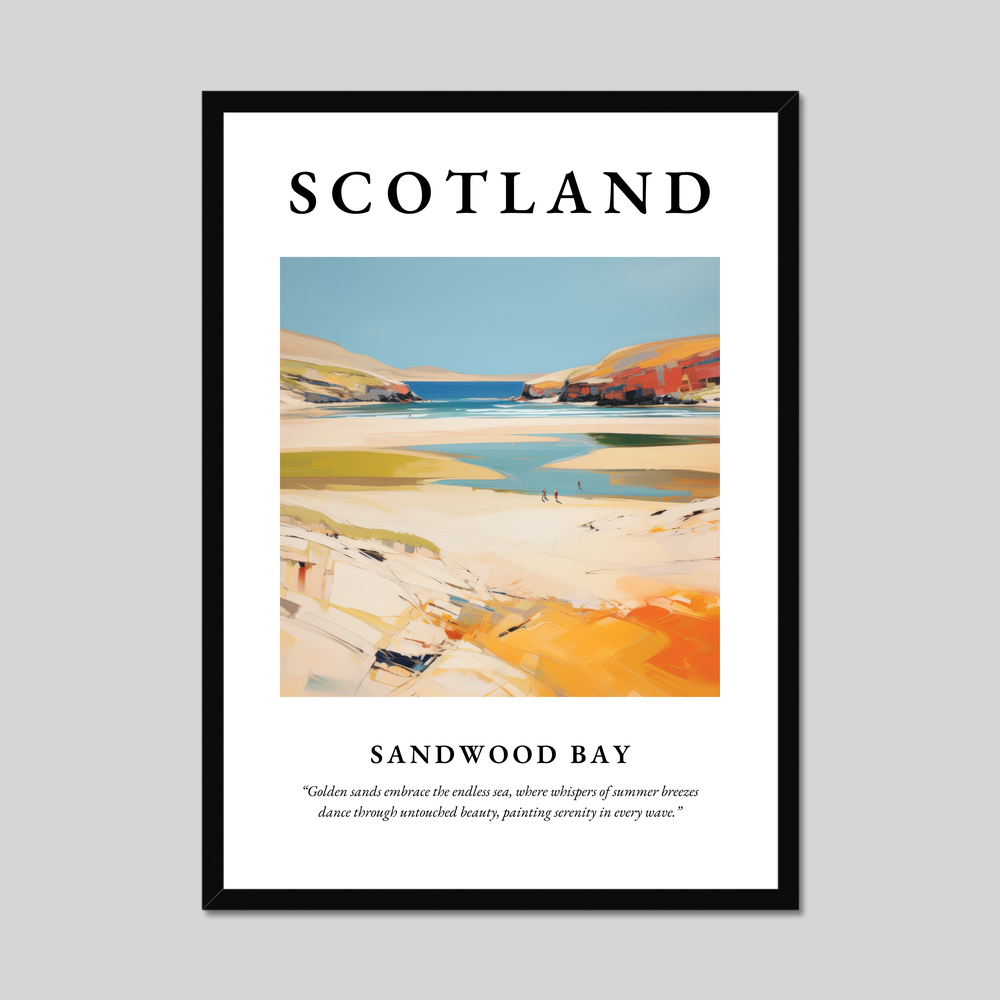 Poster of Sandwood Bay, Scotland.