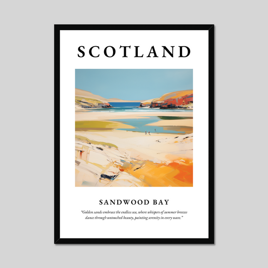 Poster of Sandwood Bay, Scotland.