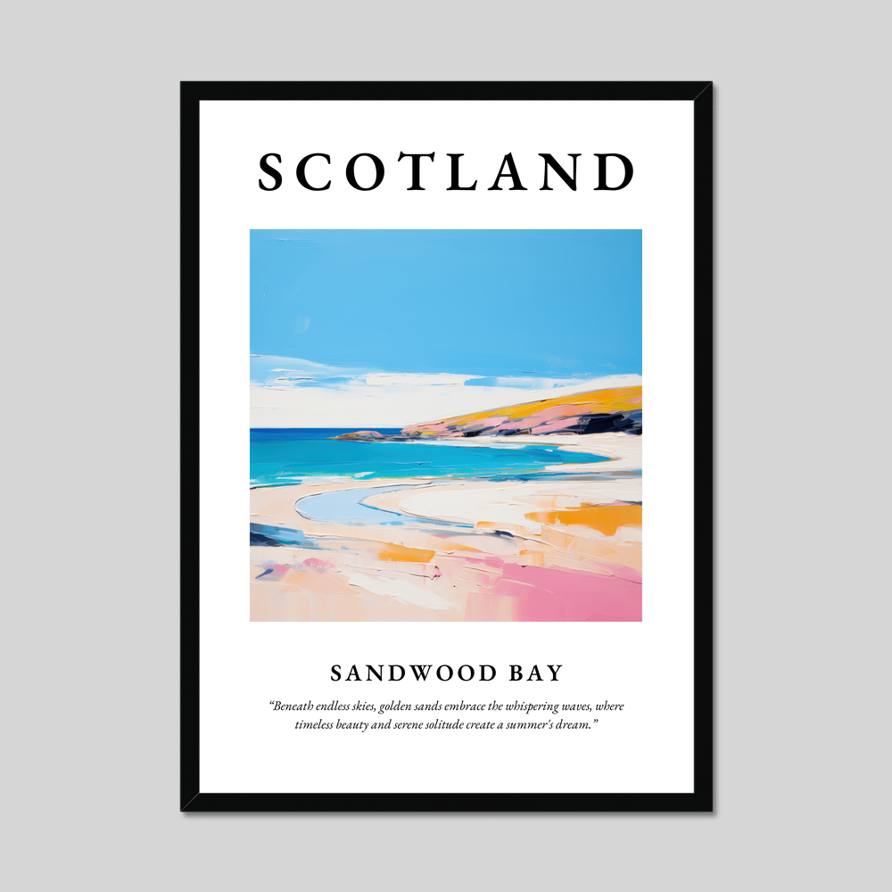 Poster of Sandwood Bay, Scotland.