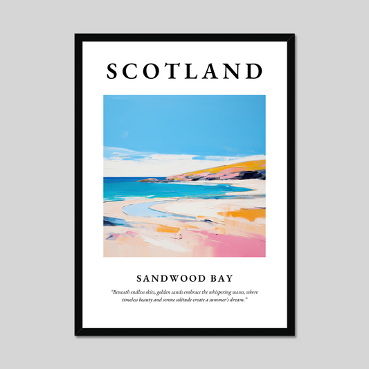 Poster of Sandwood Bay, Scotland.