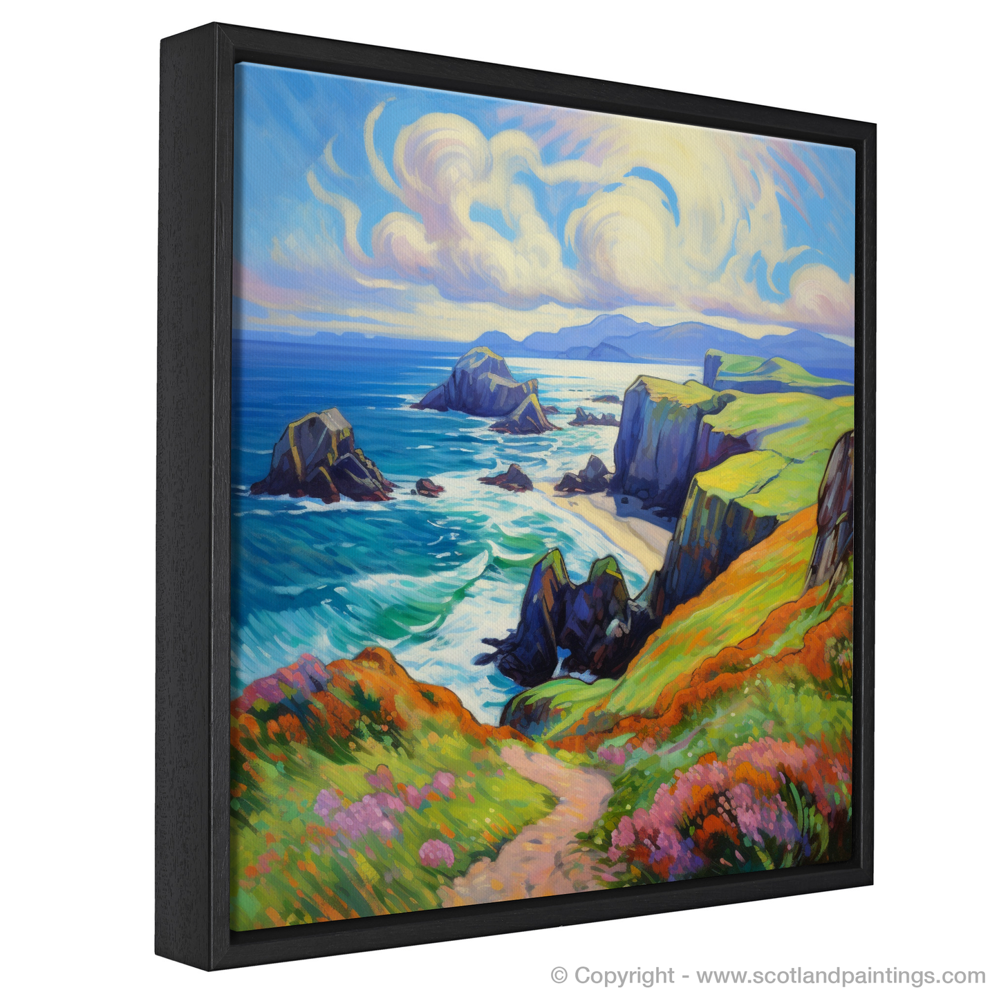 Painting and Art Print of Isle of Lewis, Outer Hebrides in summer entitled "Summer Symphony: Isle of Lewis
".