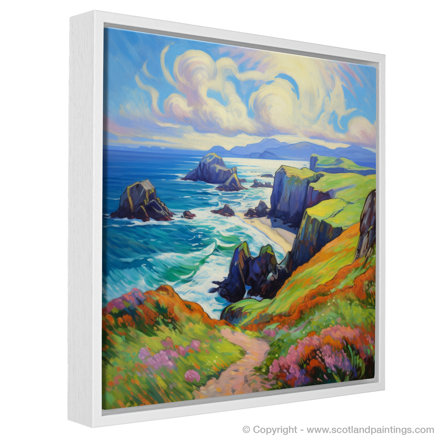 Painting and Art Print of Isle of Lewis, Outer Hebrides in summer entitled "Summer Symphony: Isle of Lewis
".