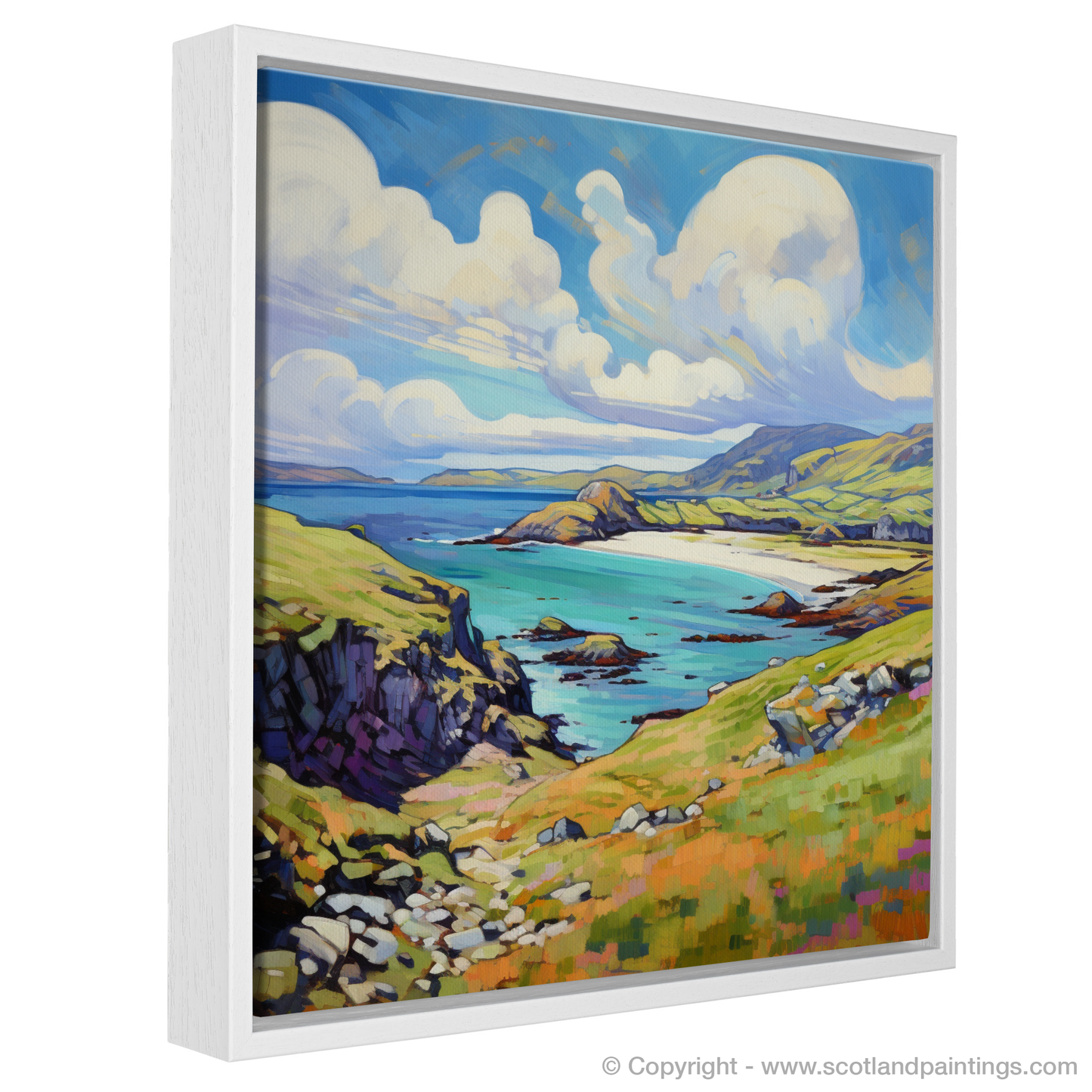 Painting and Art Print of Isle of Lewis, Outer Hebrides in summer entitled "Summer Serenity on the Isle of Lewis".