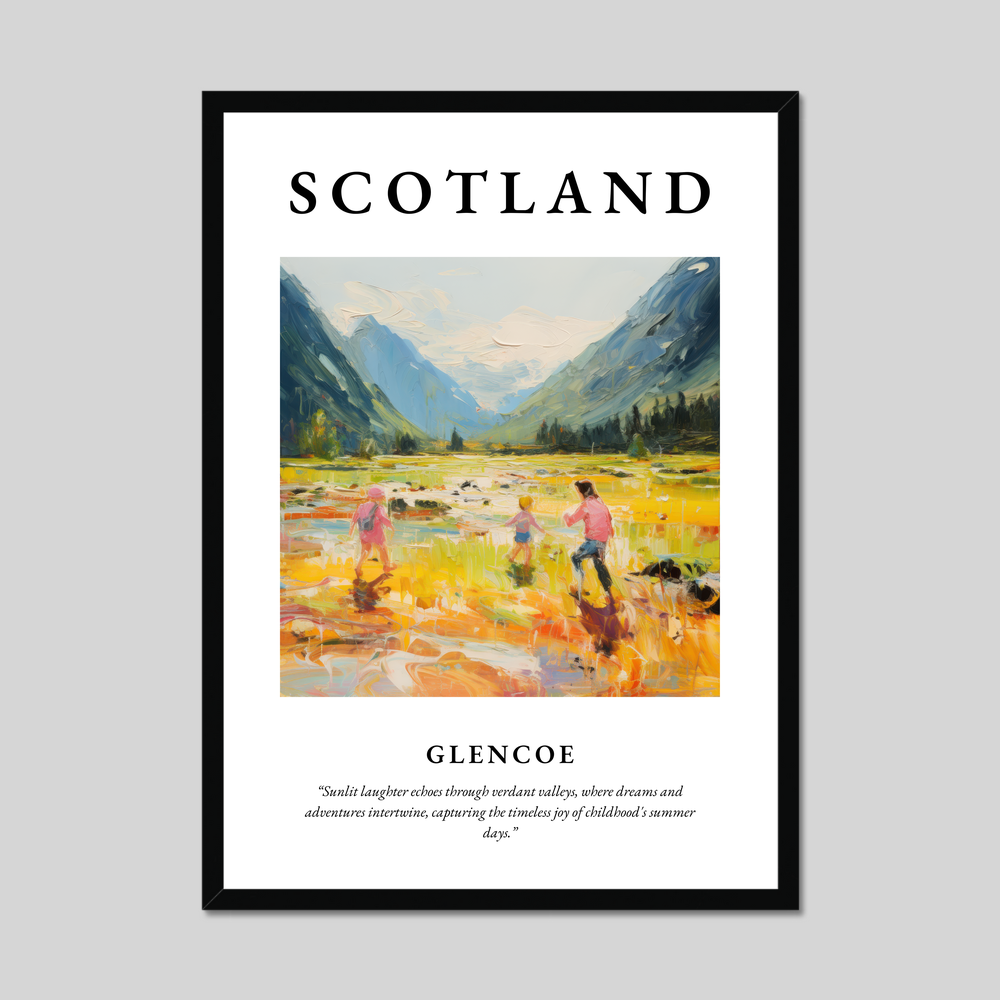 Poster of Glencoe, Scotland.