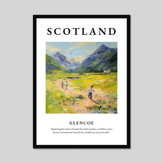 Poster of Glencoe, Scotland.