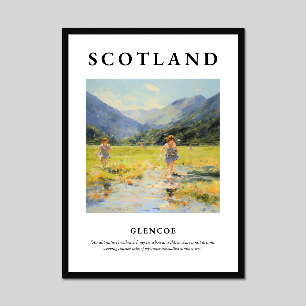 Poster of Glencoe, Scotland.