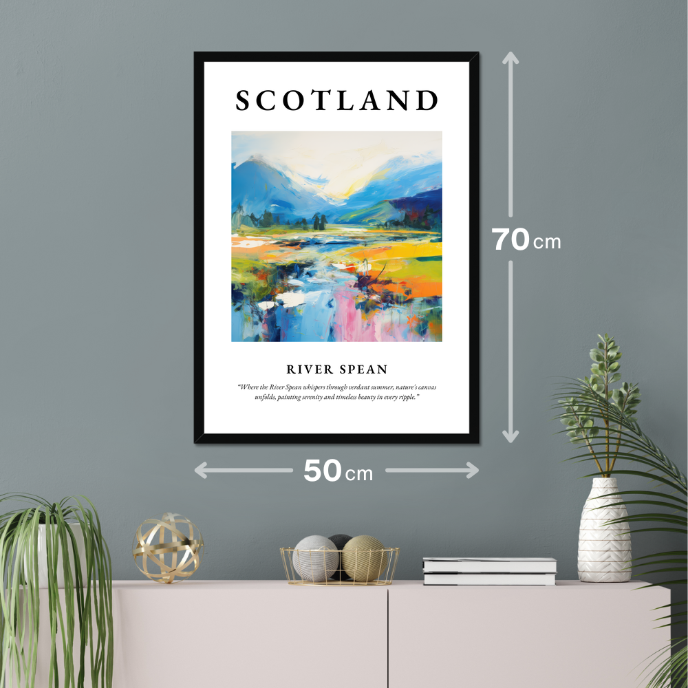 Poster of River Spean hanging on a wall