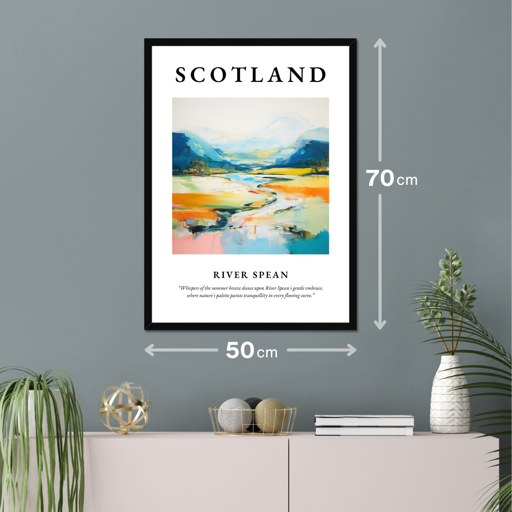 Poster of River Spean hanging on a wall