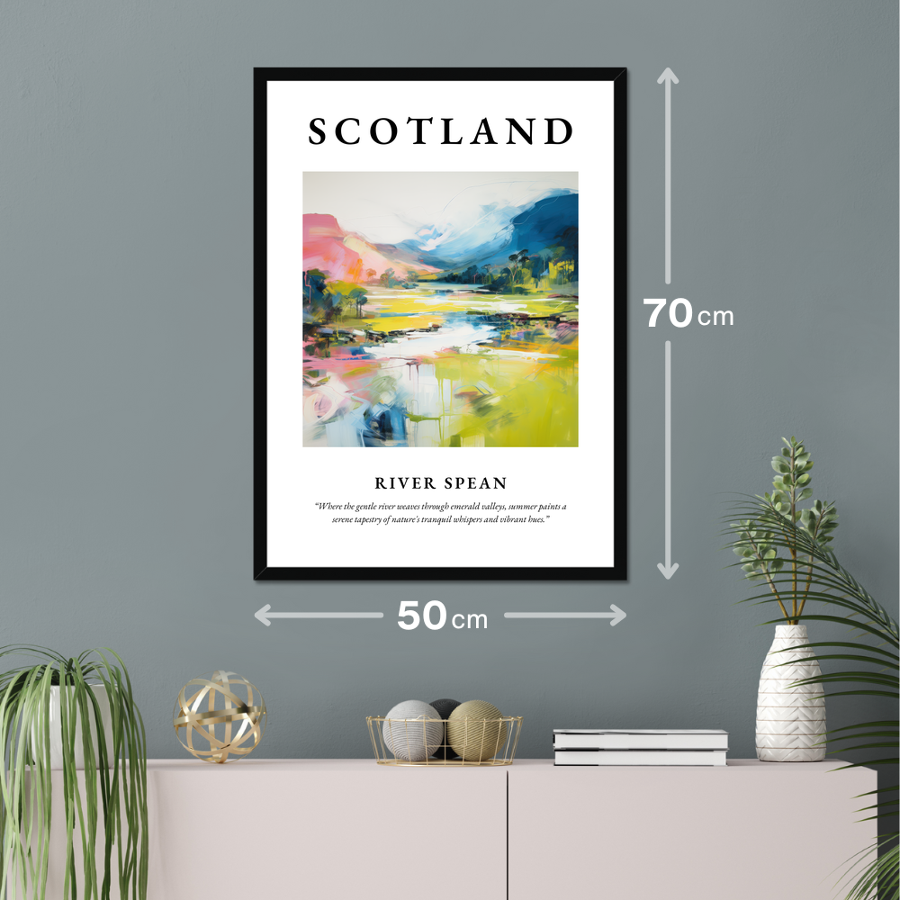 Poster of River Spean hanging on a wall