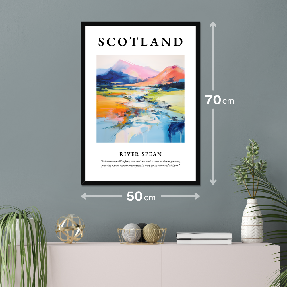 Poster of River Spean hanging on a wall