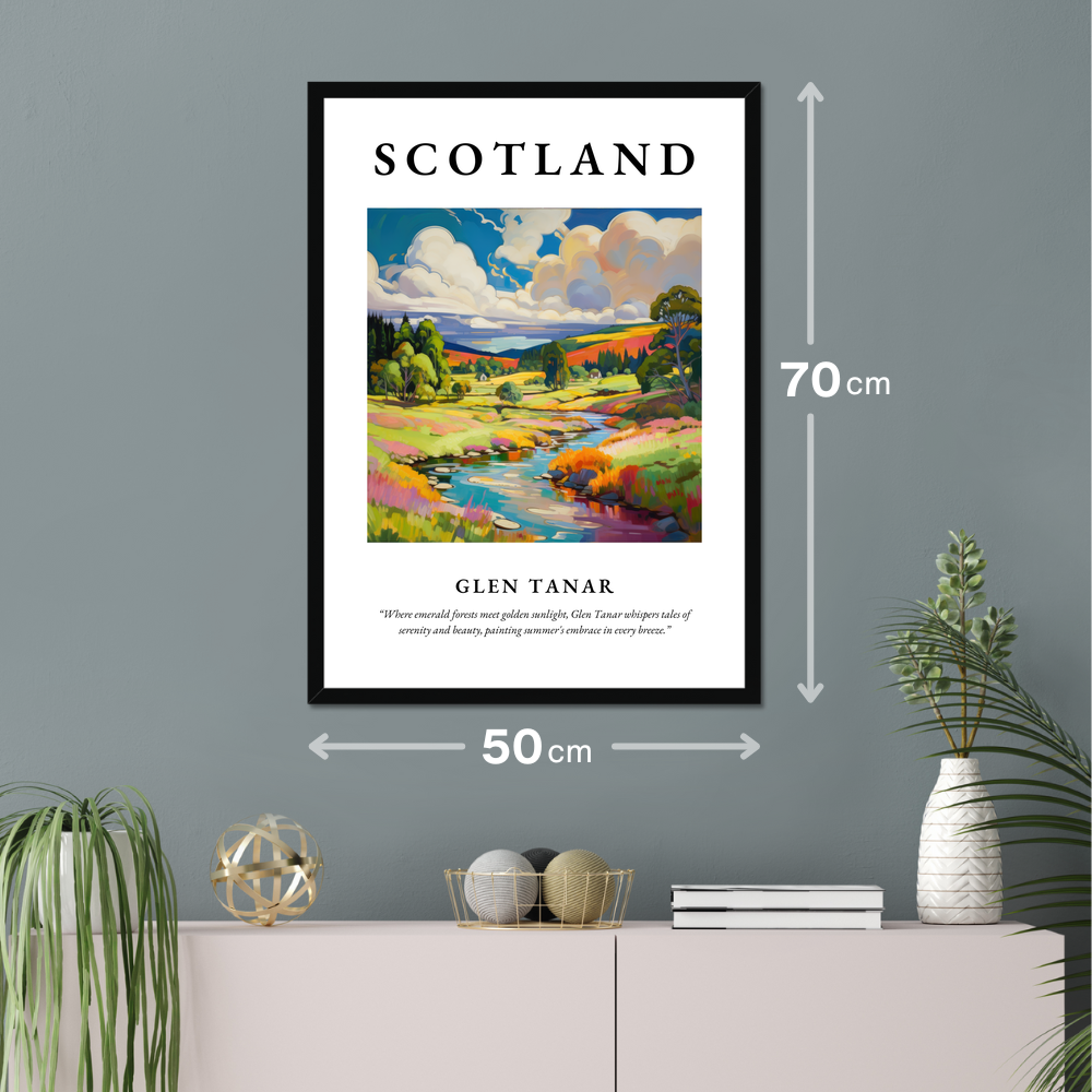 Poster of Glen Tanar hanging on a wall