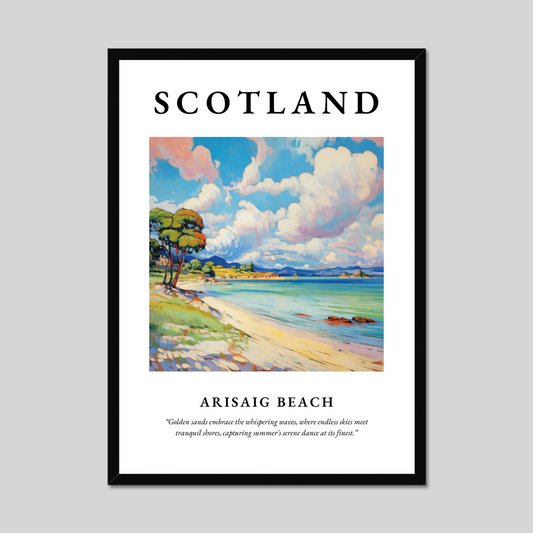 Poster of Arisaig Beach, Scotland.