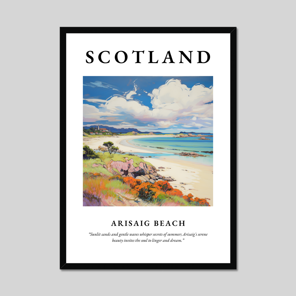 Poster of Arisaig Beach, Scotland.