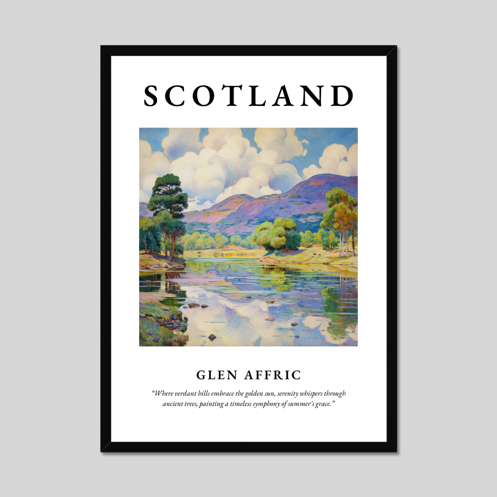 Poster of Glen Affric, Scotland.