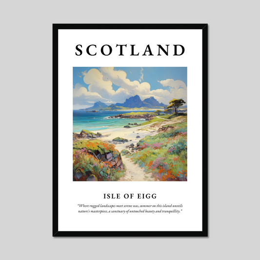 Poster of Isle of Eigg, Scotland.