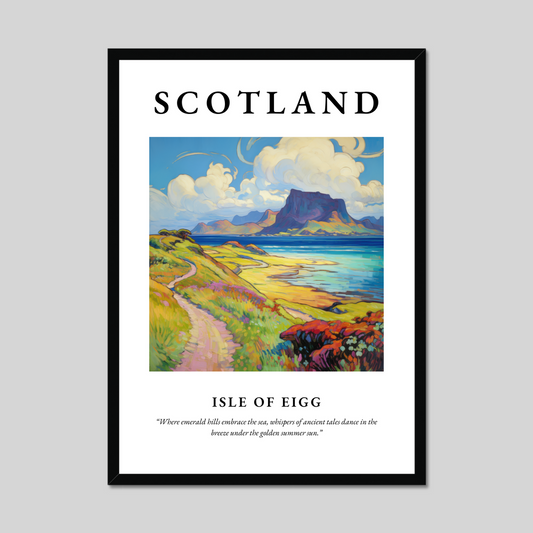 Poster of Isle of Eigg, Scotland.