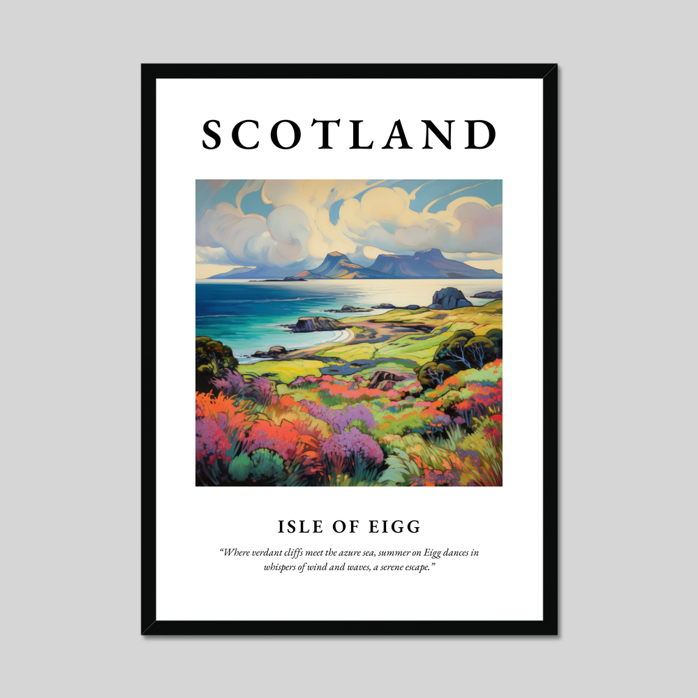 Poster of Isle of Eigg, Scotland.