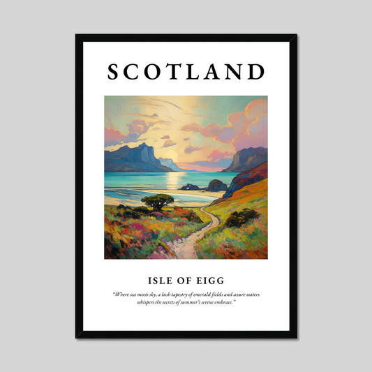 Poster of Isle of Eigg, Scotland.