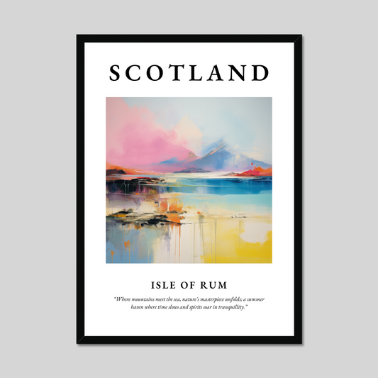 Poster of Isle of Rum, Scotland.