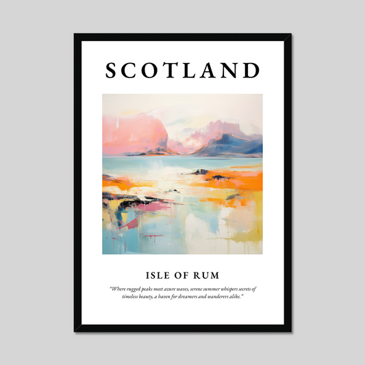 Poster of Isle of Rum, Scotland.