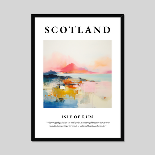 Poster of Isle of Rum, Scotland.