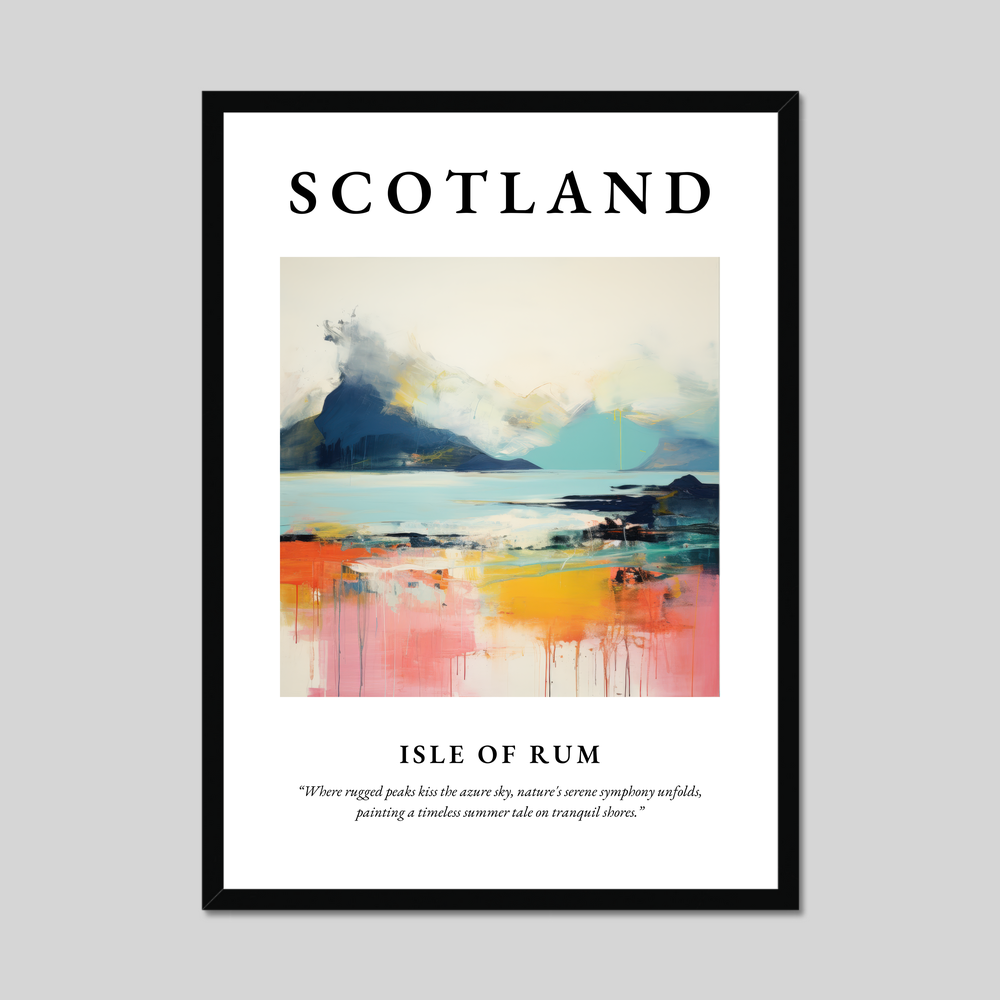 Poster of Isle of Rum, Scotland.