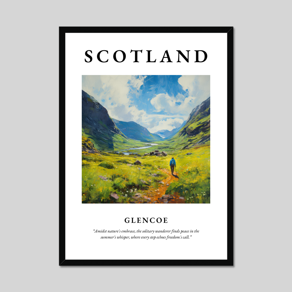 Poster of Glencoe, Scotland.