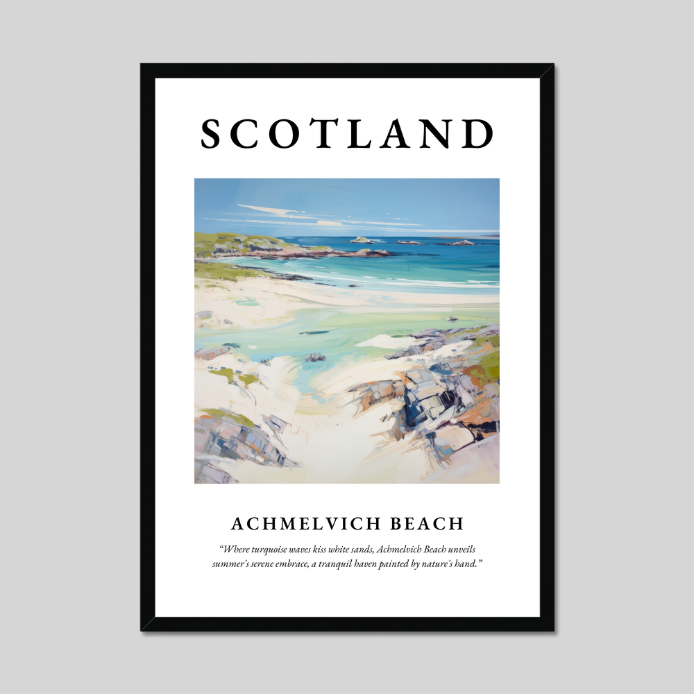 Poster of Achmelvich Beach, Scotland.