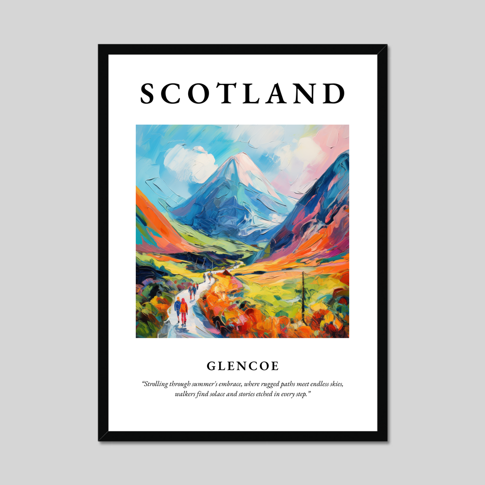 Poster of Glencoe, Scotland.