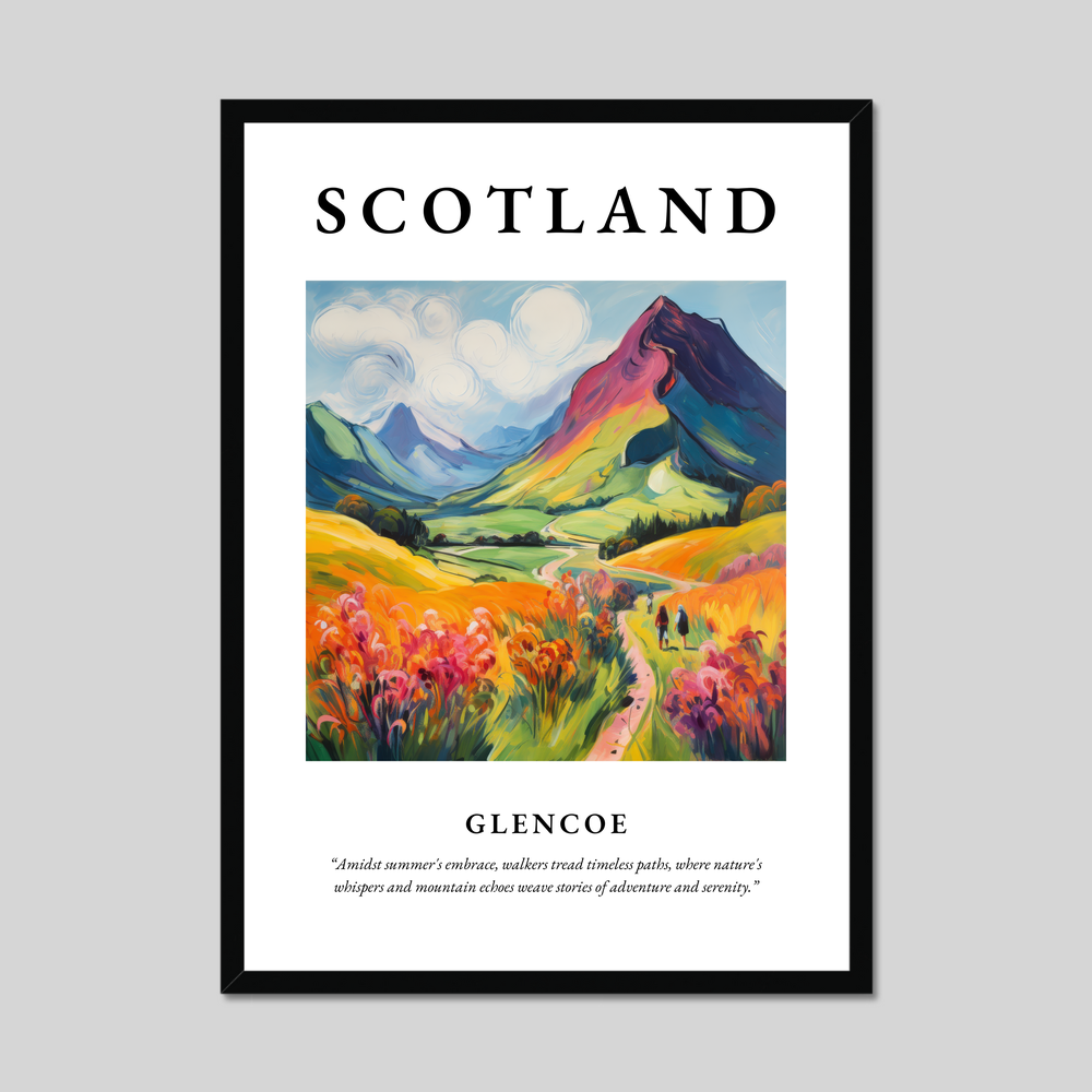 Poster of Glencoe, Scotland.