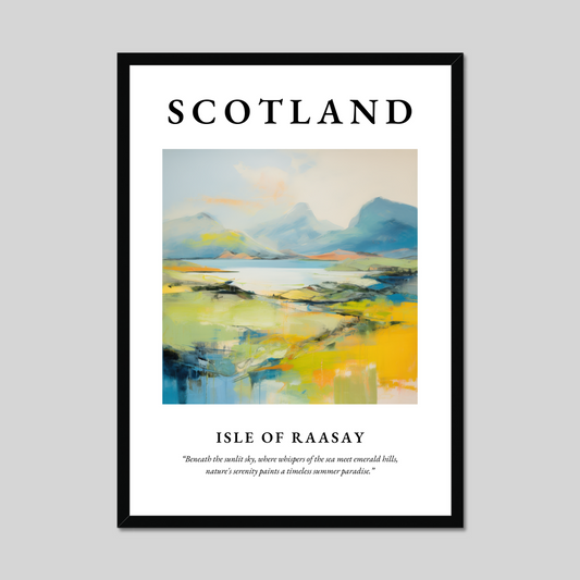 Poster of Isle of Raasay, Scotland.