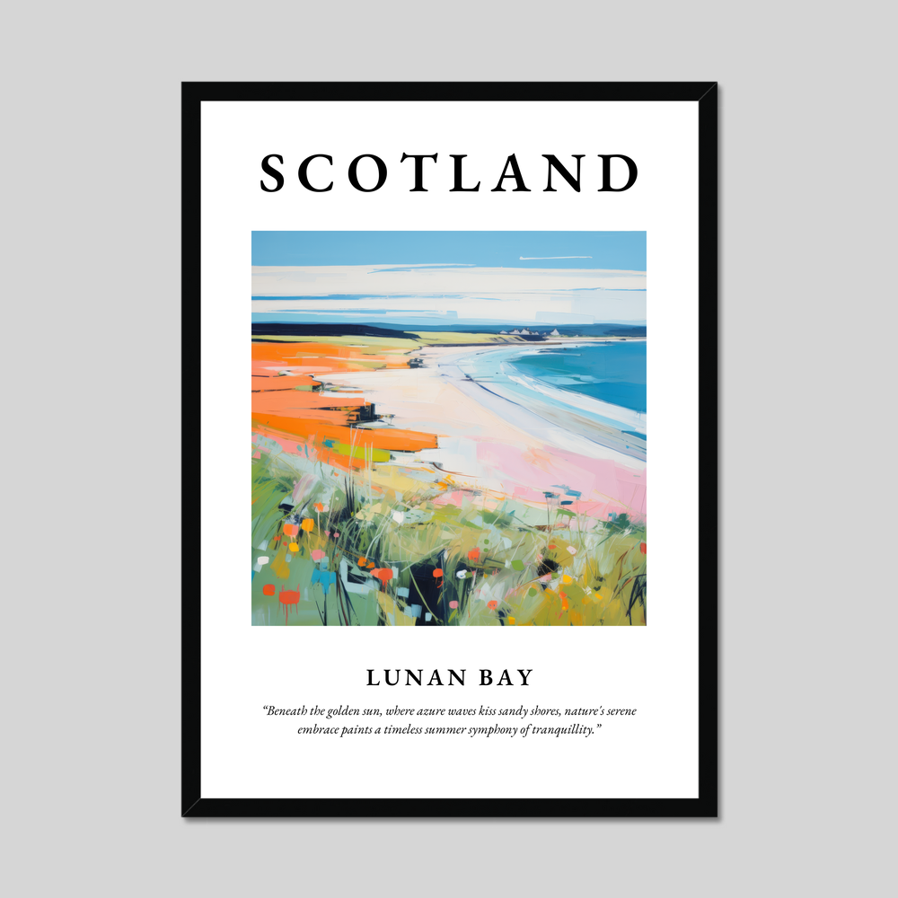 Poster of Lunan Bay, Scotland.