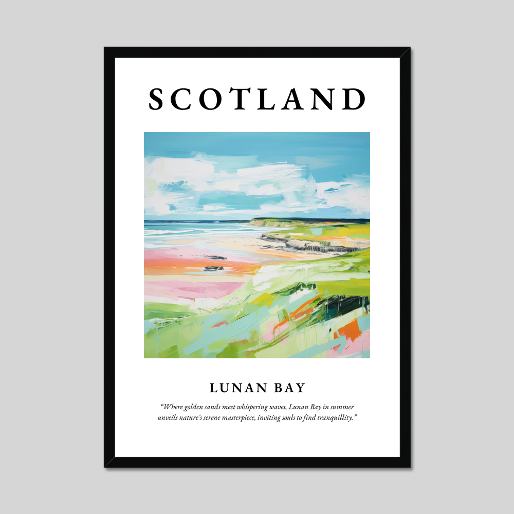 Poster of Lunan Bay, Scotland.