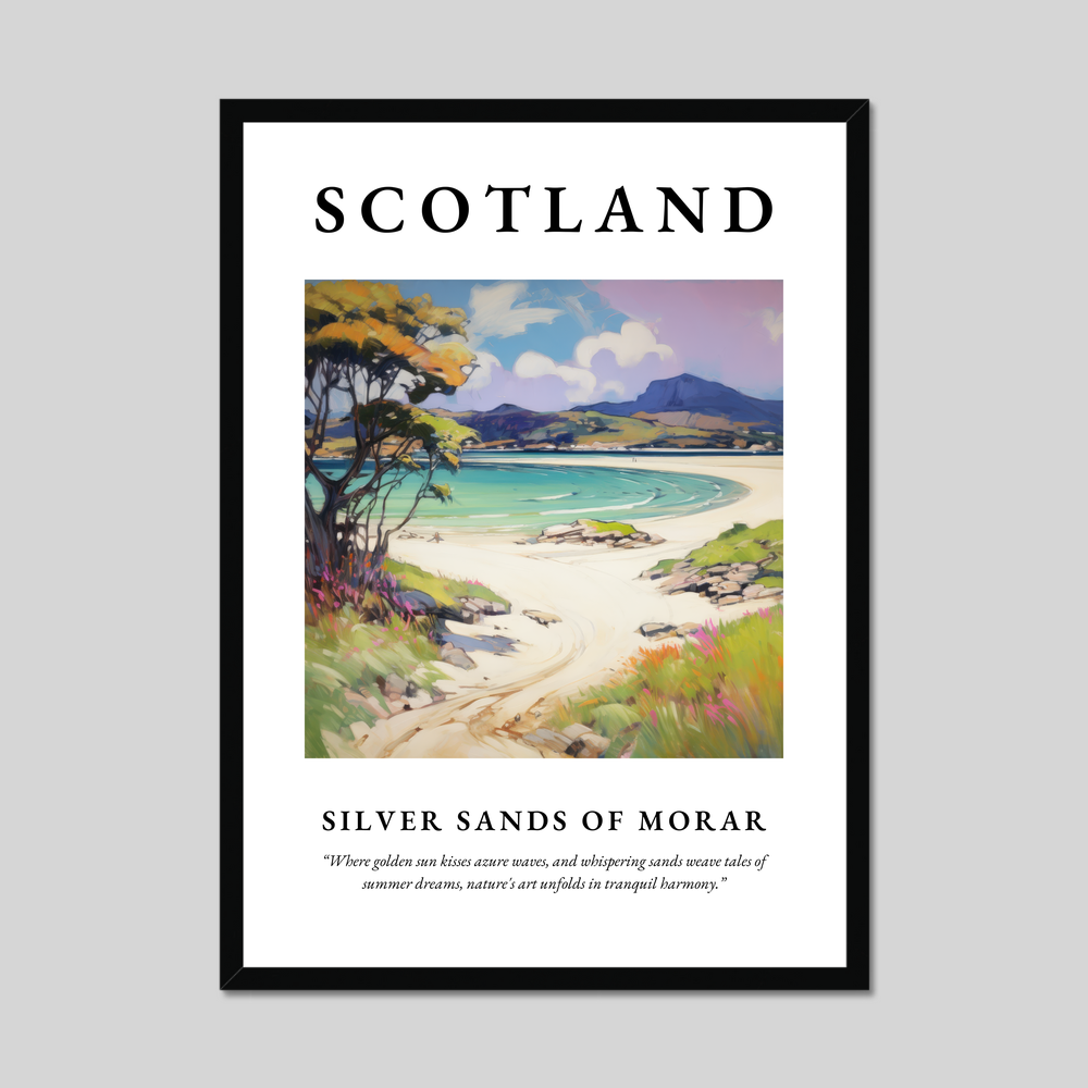 Poster of Silver Sands of Morar, Scotland.