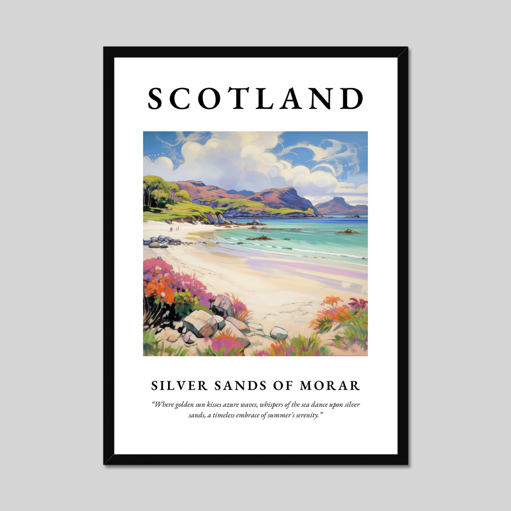 Poster of Silver Sands of Morar, Scotland.