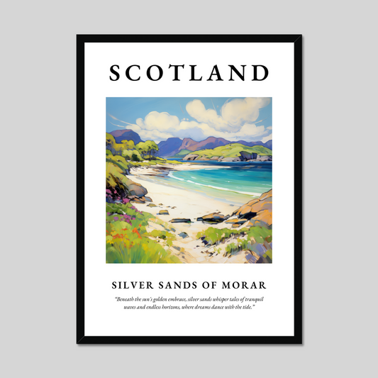 Poster of Silver Sands of Morar, Scotland.