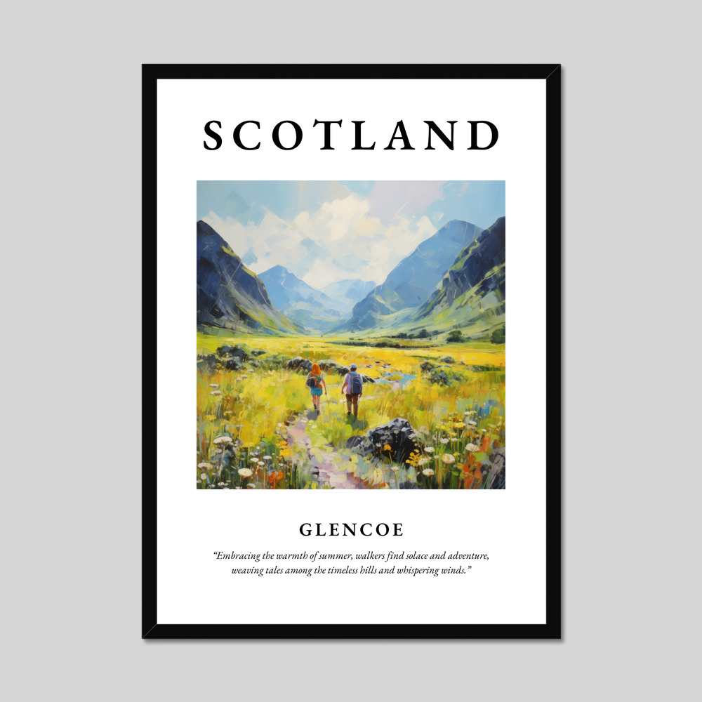 Poster of Glencoe, Scotland.