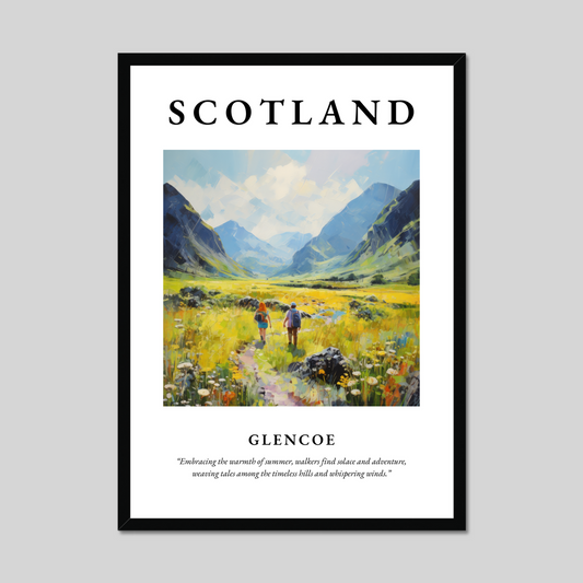 Poster of Glencoe, Scotland.