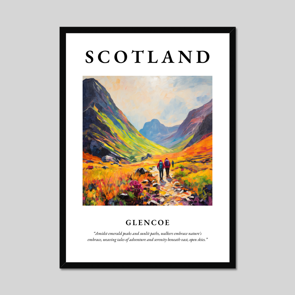 Poster of Glencoe, Scotland.