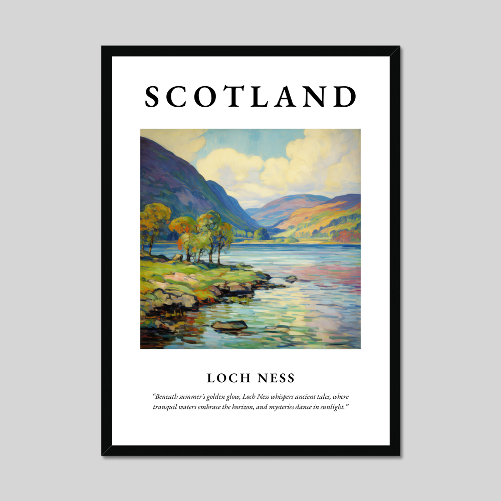 Poster of Loch Ness, Scotland.