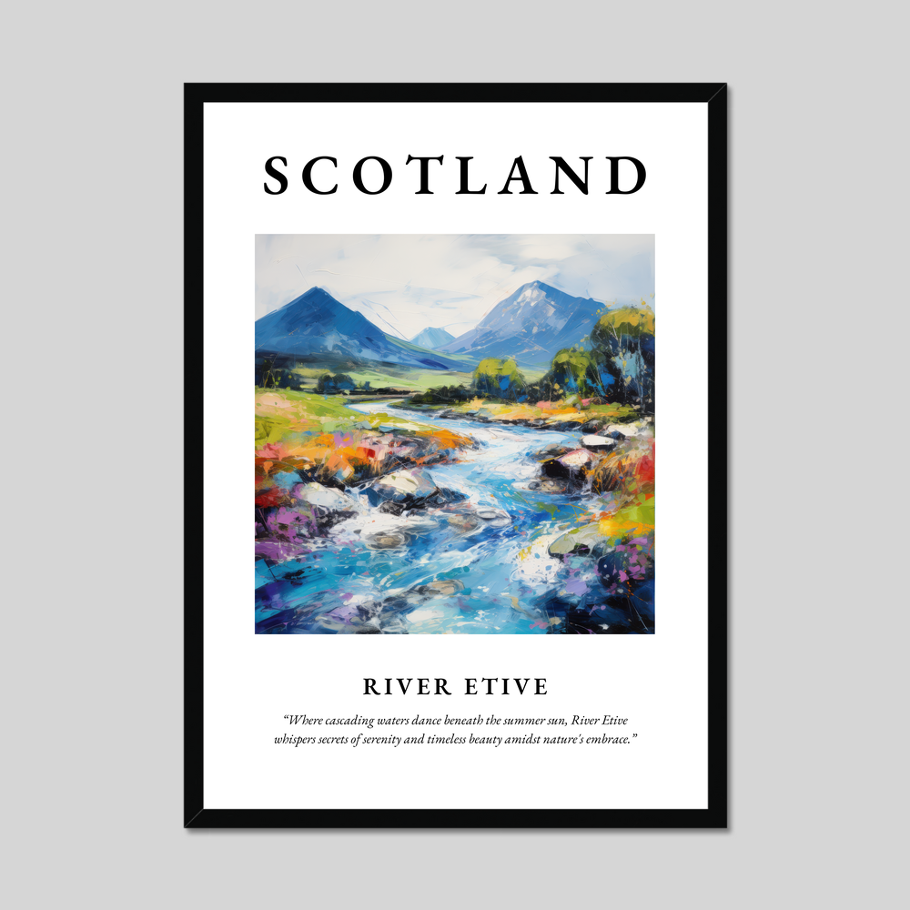 Poster of River Etive, Scotland.