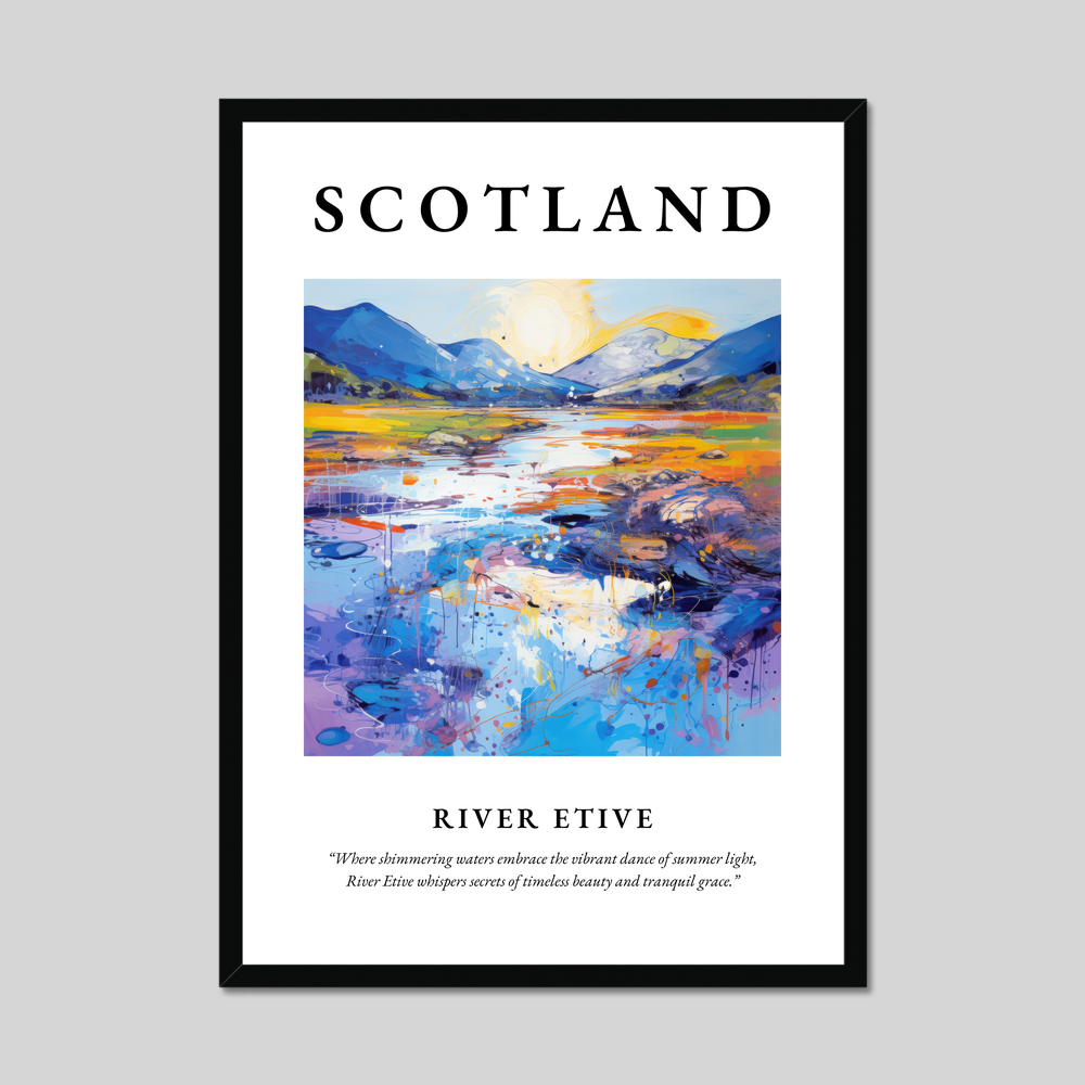 Poster of River Etive, Scotland.