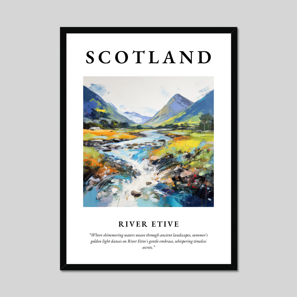 Poster of River Etive, Scotland.