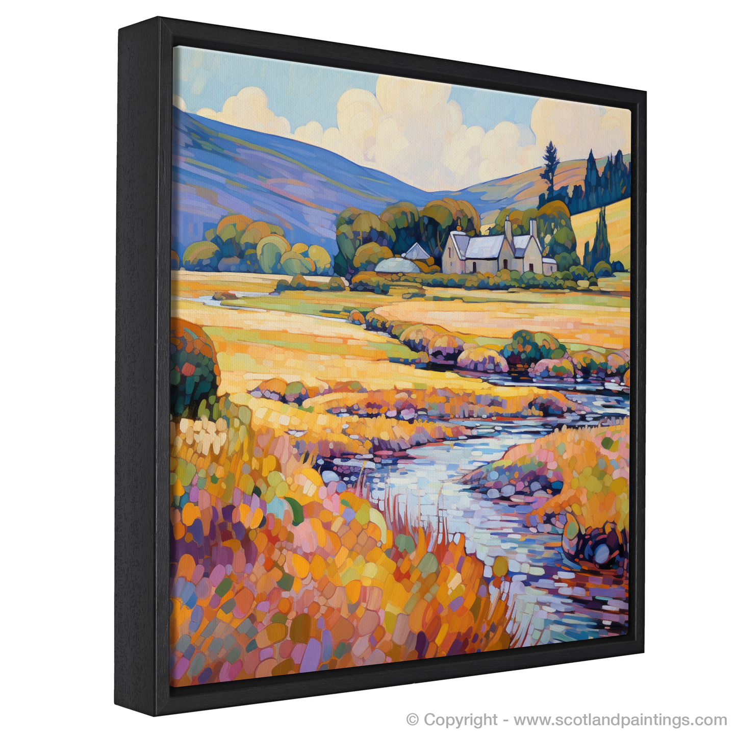 Painting and Art Print of Glenlivet, Moray in summer entitled "Summer Serenade in Glenlivet Moray".