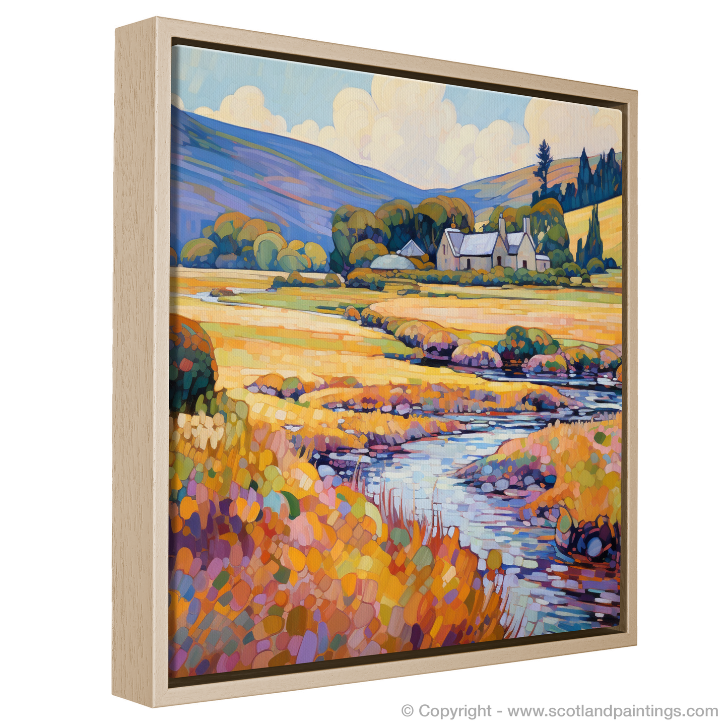 Painting and Art Print of Glenlivet, Moray in summer entitled "Summer Serenade in Glenlivet Moray".