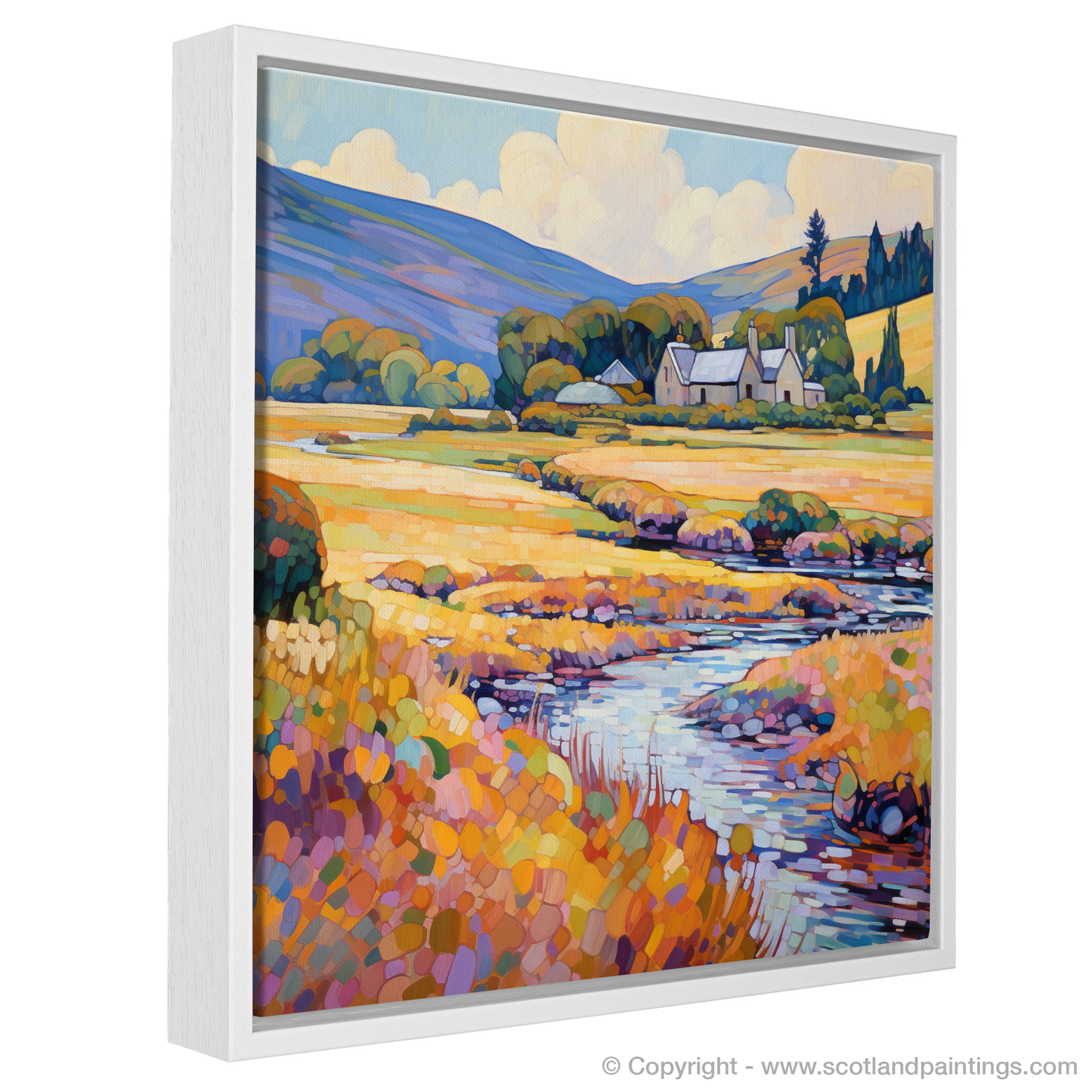 Painting and Art Print of Glenlivet, Moray in summer entitled "Summer Serenade in Glenlivet Moray".